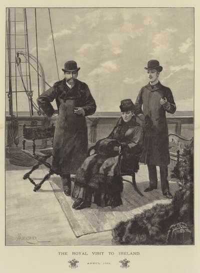 1885年4月の王立アイルランド訪問 作： Amedee Forestier